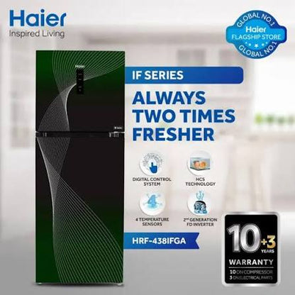 Haier HRF-438 IFGA (Green) 16CFT Refrigerator